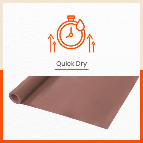 Vega Multipurpose Diamond Texture Shelf Liner | Coffee Brown ( 45cm X 150cm 380 GSM)